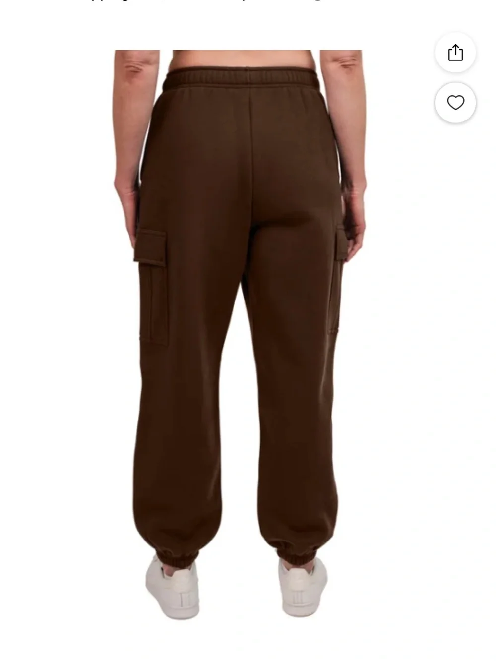 NWT Tuff Athletics Brown Cargo Pocket Jogger Sweatpants - Picture 2 of 4